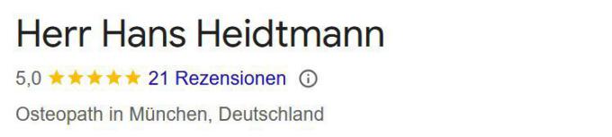 Hans Heidtmann Bewertungen auf Google
